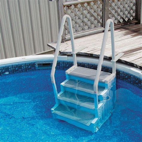 The Confer Step-1 is easy, snap together installation and economical, yet strong, holds 400 lbs. . Heavy duty pool ladder 500 lbs